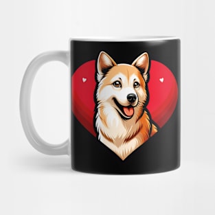 Canaan Dog Heart Cute Puppy Valentine Mug